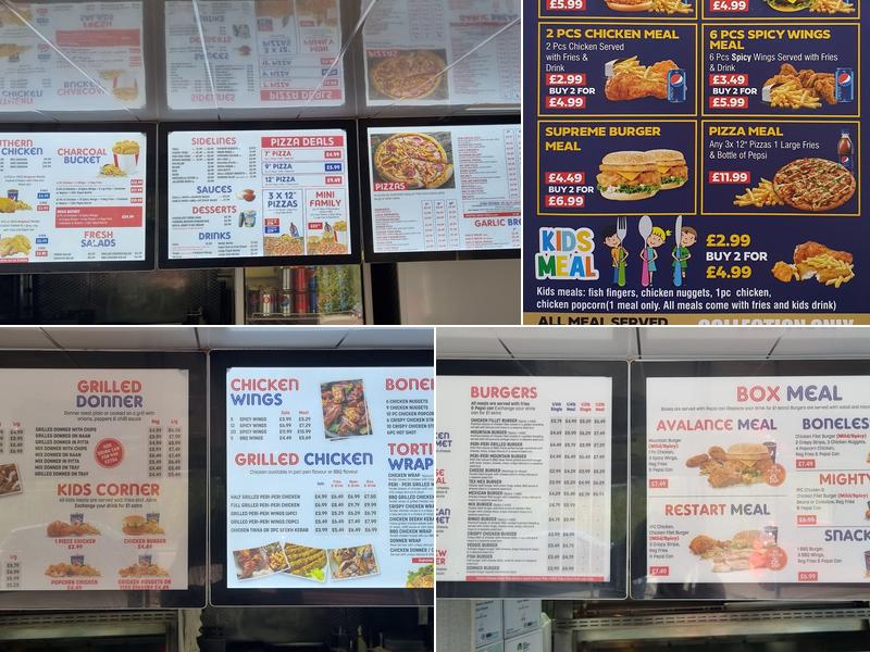 Chicken Charcoal Menu