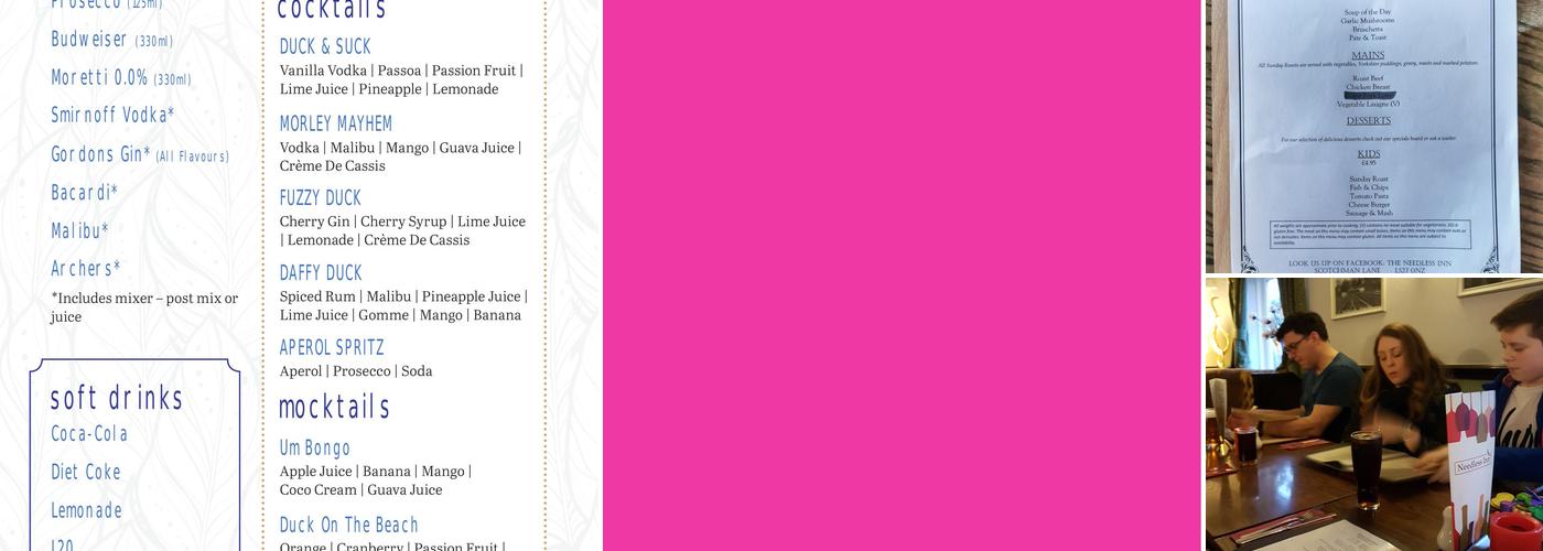 The Greedy Duck Menu