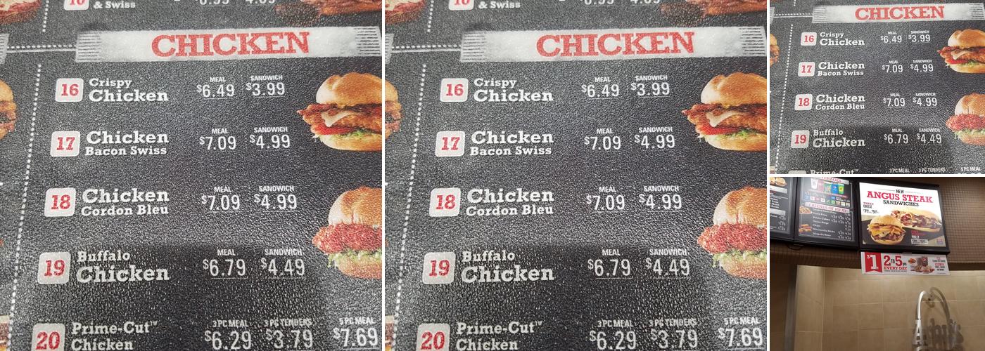Arby's Menu