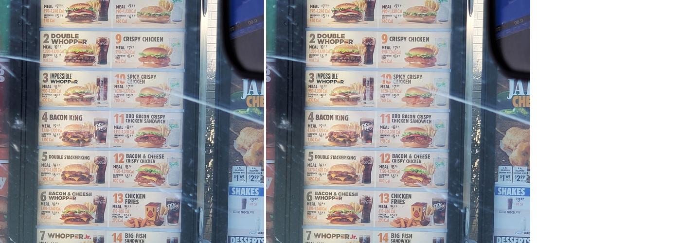 Burger King Menu