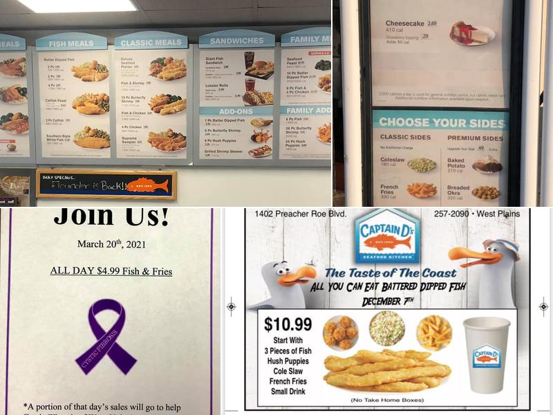 Captain D's Menu