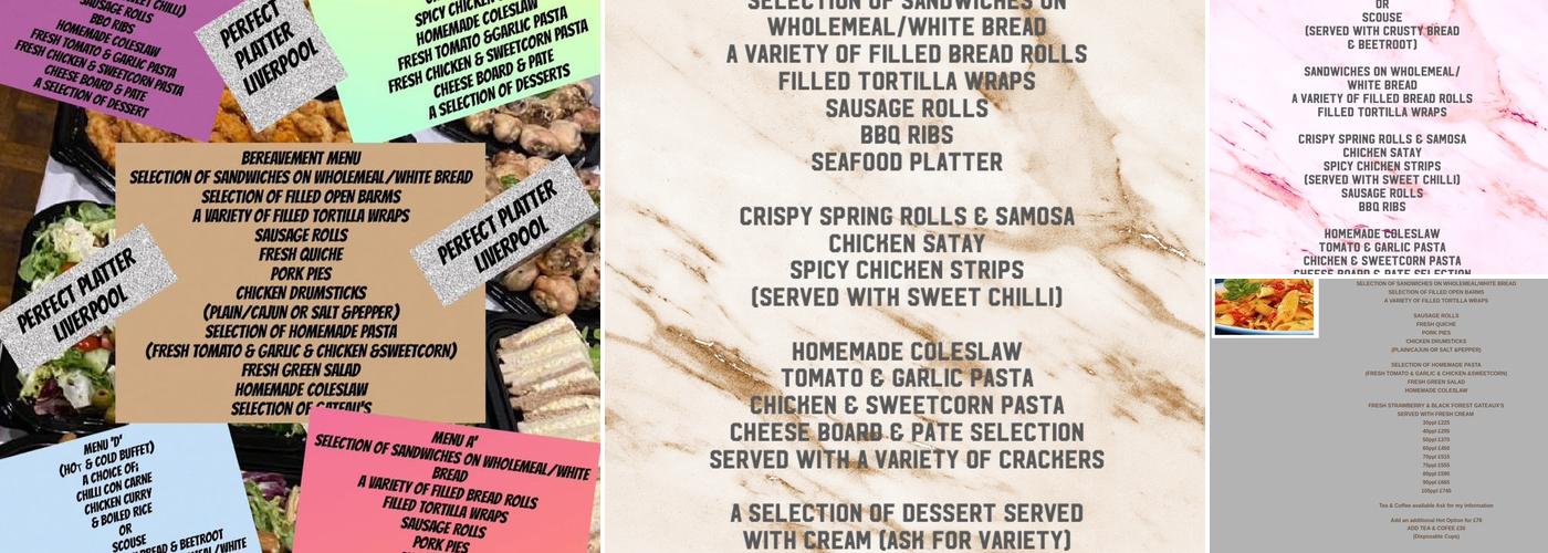 Perfect Platter Liverpool Menu