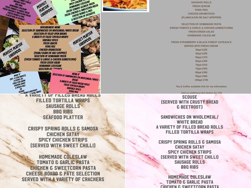 Perfect Platter Liverpool Menu
