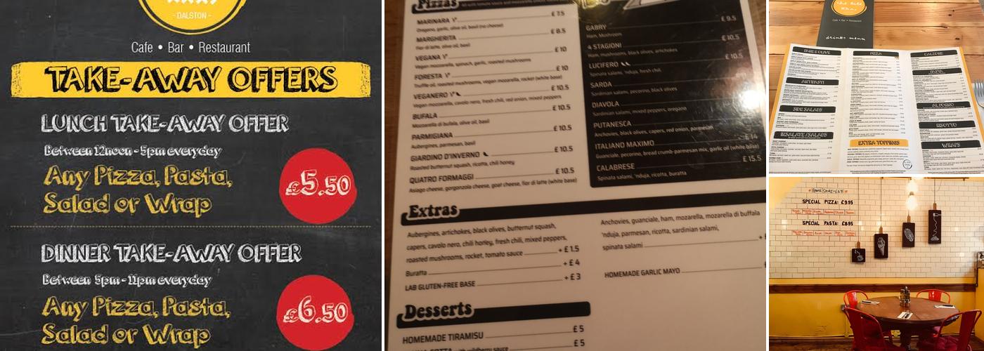 Gordos Pizzeria Menu
