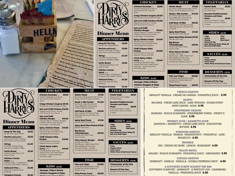 Harry's Bar Menu