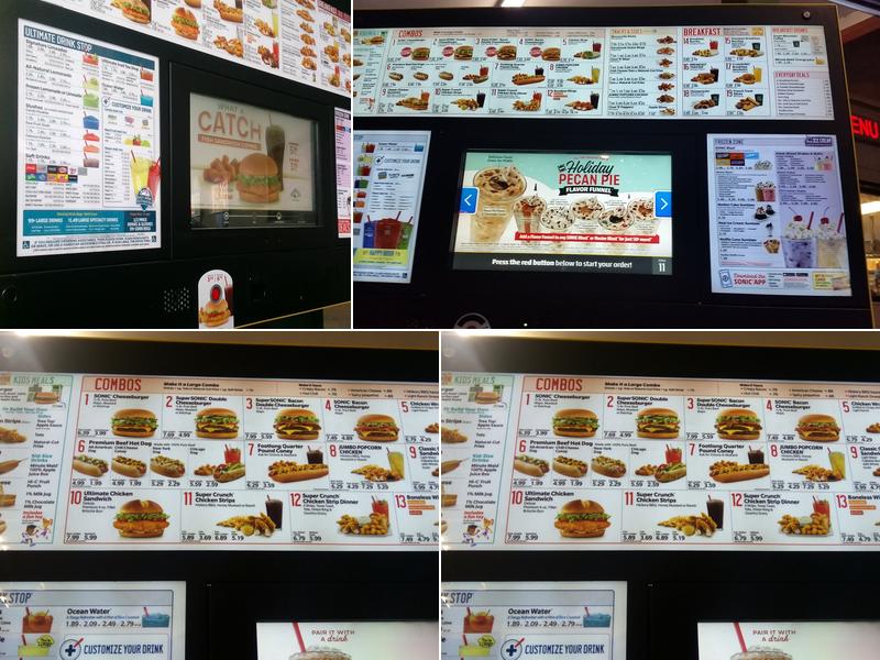 Sonic Drive-In Menu
