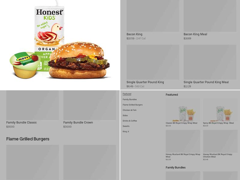 Burger King Menu