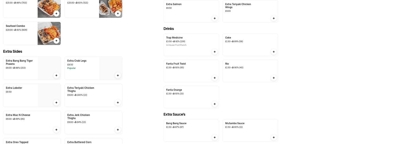 Trap Kitchen Manchester Menu