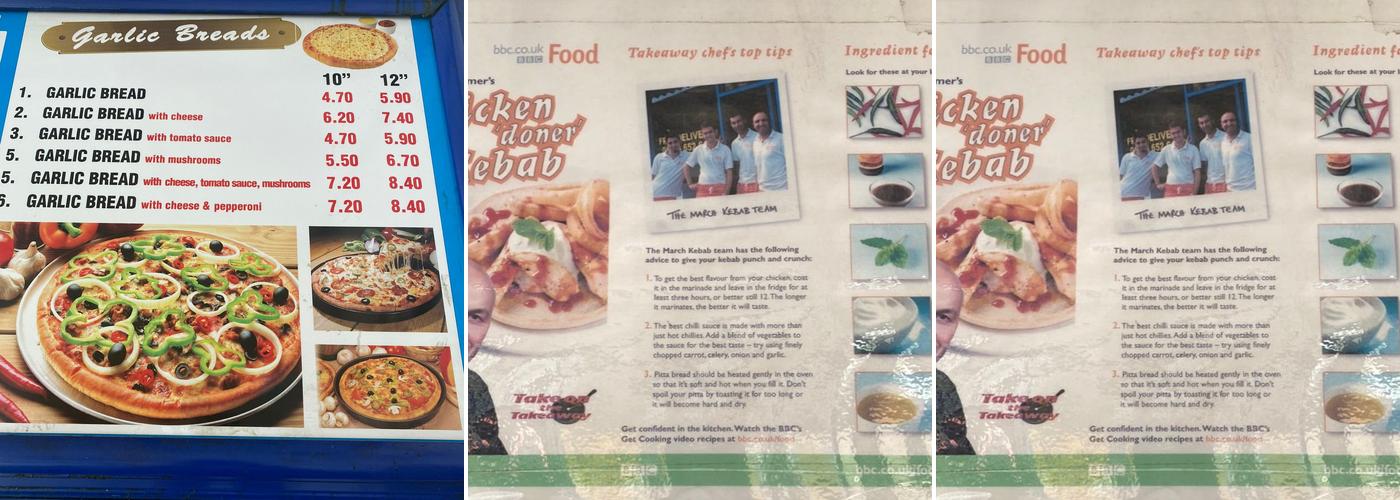 March Kebab And Pizza House Menu