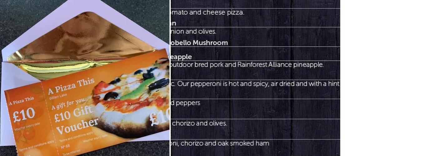 A Pizza This Menu