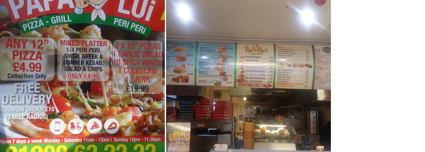 Grill Fried Chicken Menu