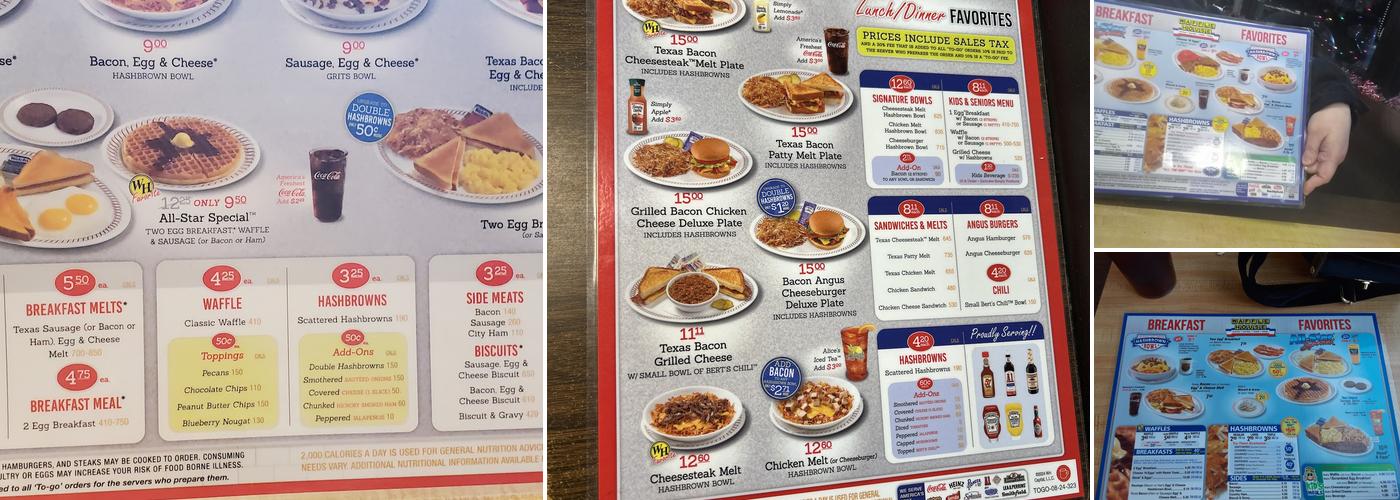 Waffle House Menu