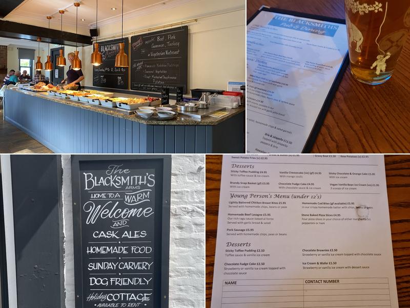 Blacksmiths Arms Menu