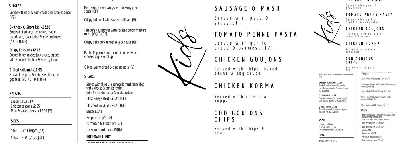 Fifteen by Llanwern Village Bar & Hotel Menu