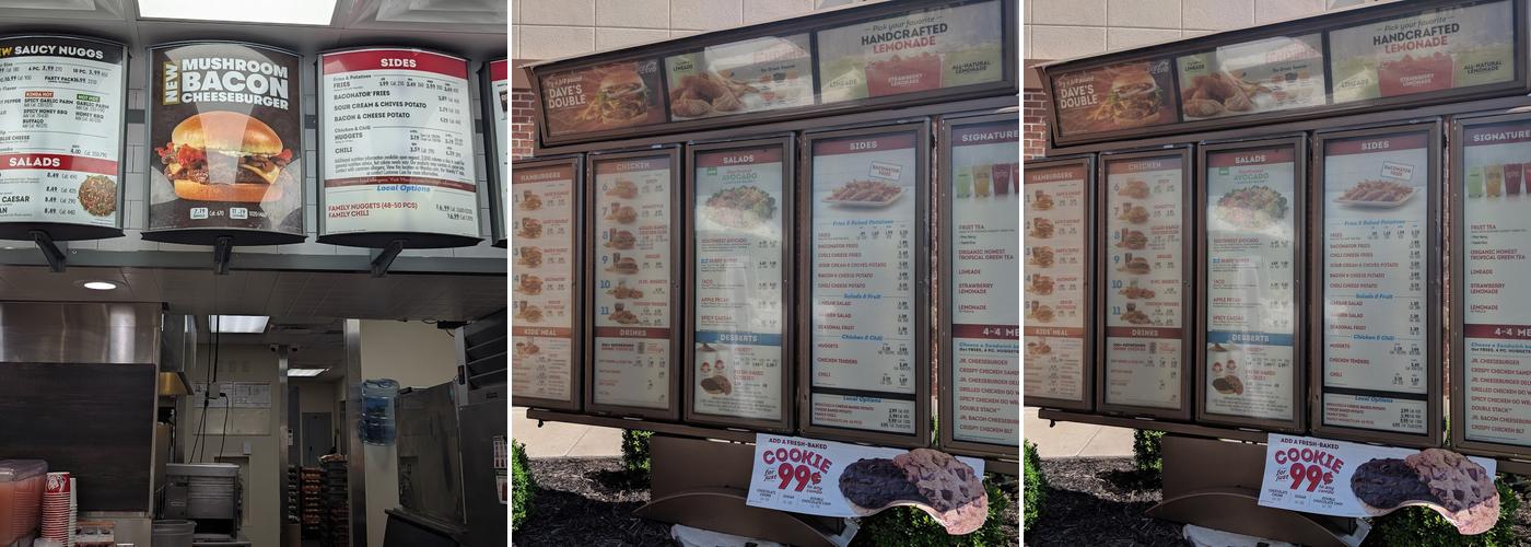 Wendy's Menu