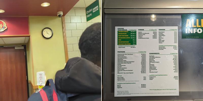 Subway Menu