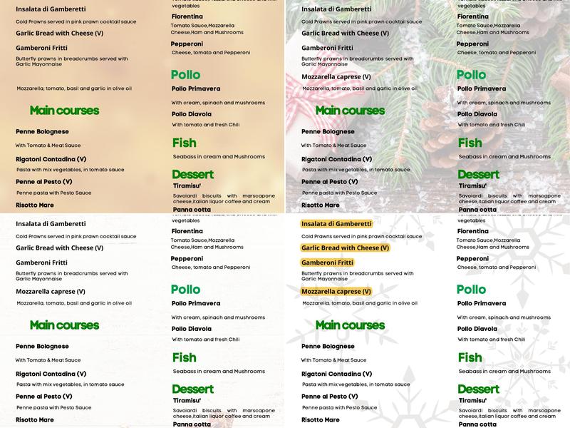 Waterside Grill Menu