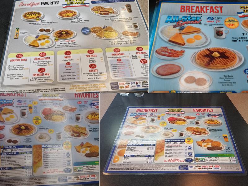 Waffle House Menu