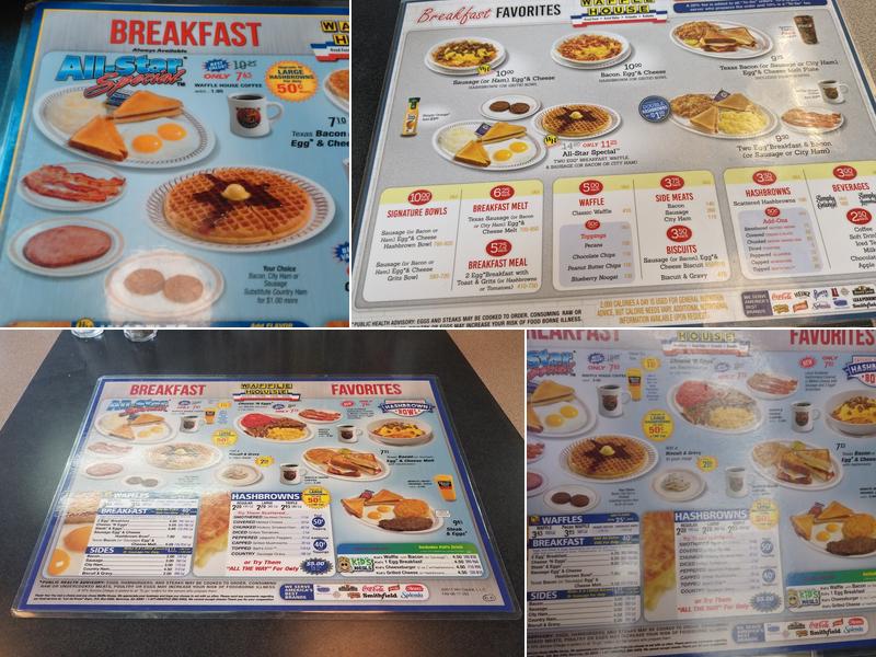 Waffle House Menu