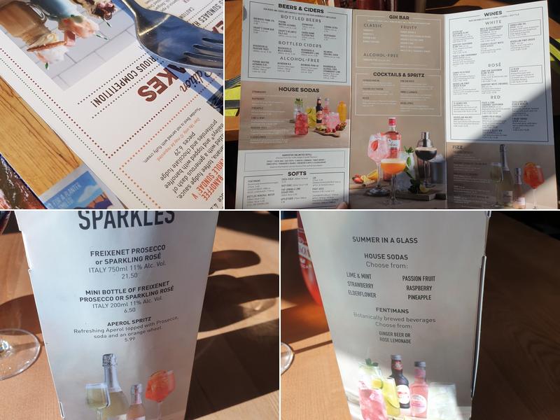 Harvester Rayleigh Weir Rayleigh Menu