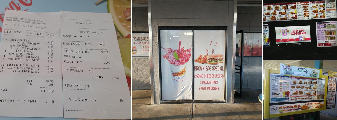 Sonic Drive-In Menu