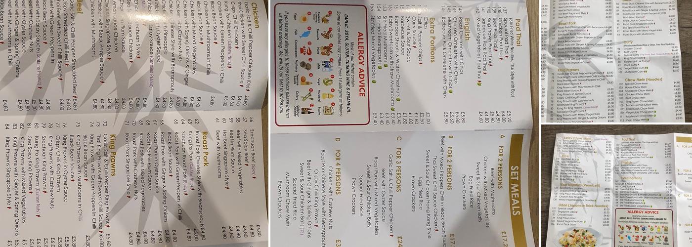 Magic Wok Menu