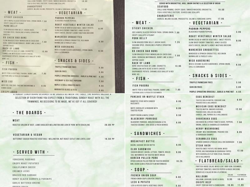 FortySix Menu