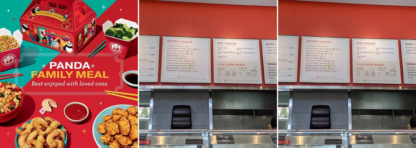 Panda Express Menu