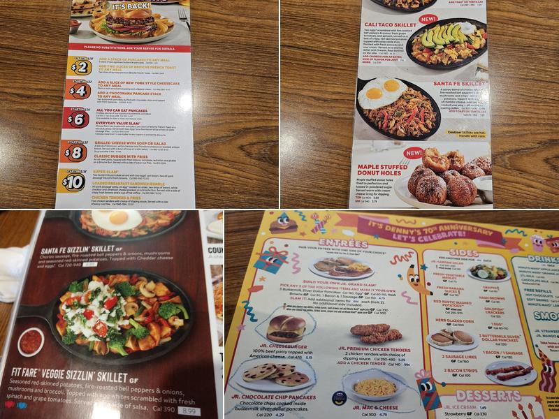 Denny's Restaurant Menu