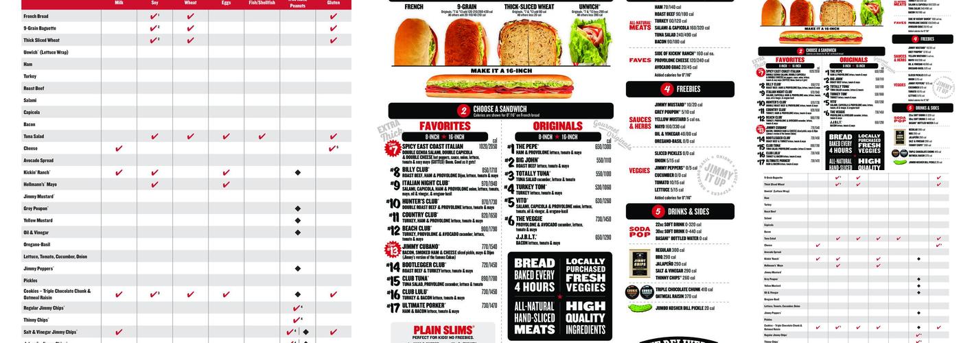 Jimmy John's Menu