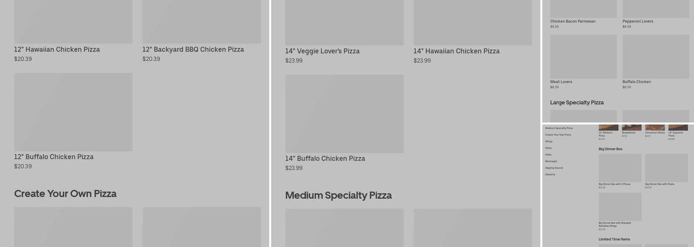 Pizza Hut Menu