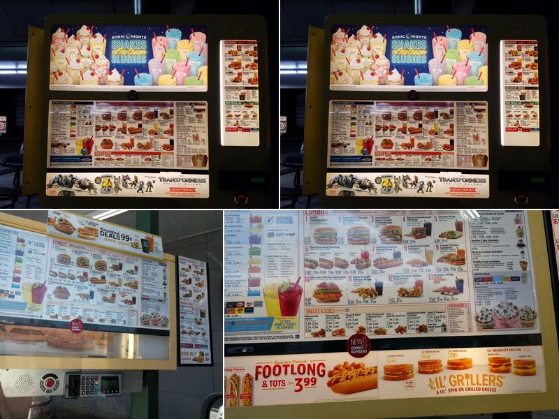 Sonic Drive-In Menu