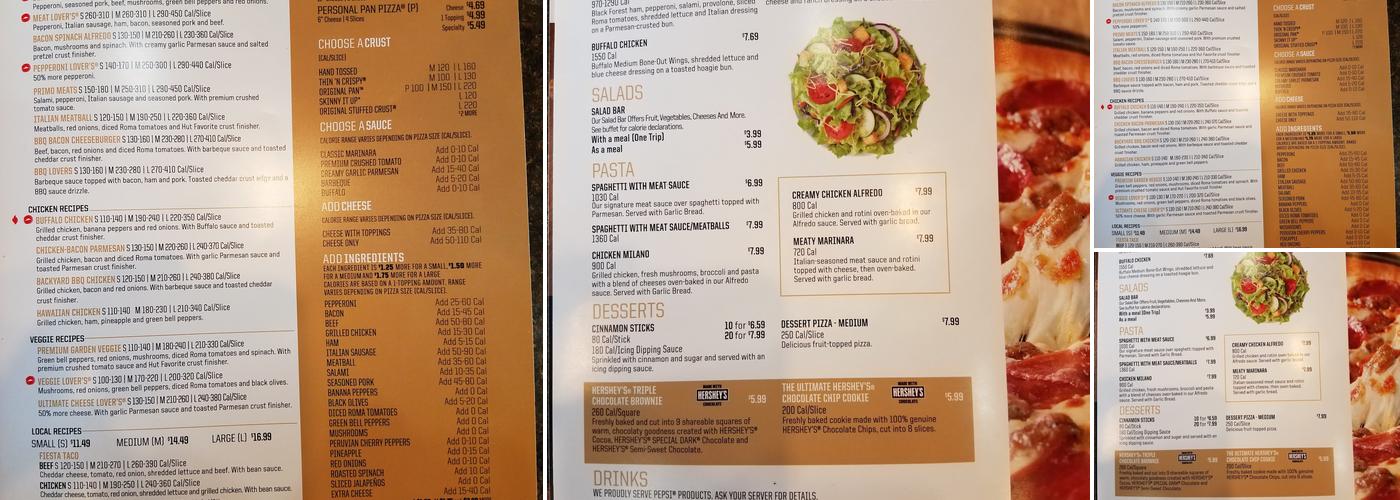 Pizza Hut Menu