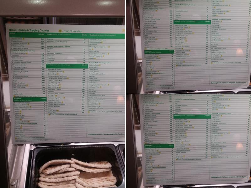 Subway Menu