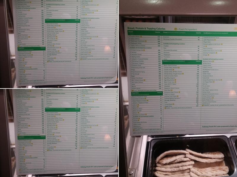 Subway Menu