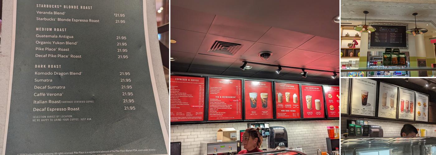 Starbucks Menu