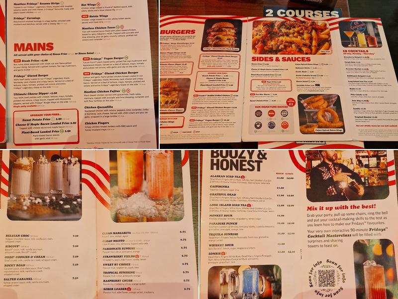 TGI Fridays - Aberdeen Union Square Menu