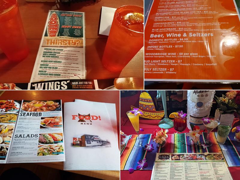 Hooters Menu