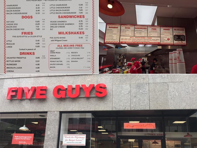 Five Guys Aberdeen Menu