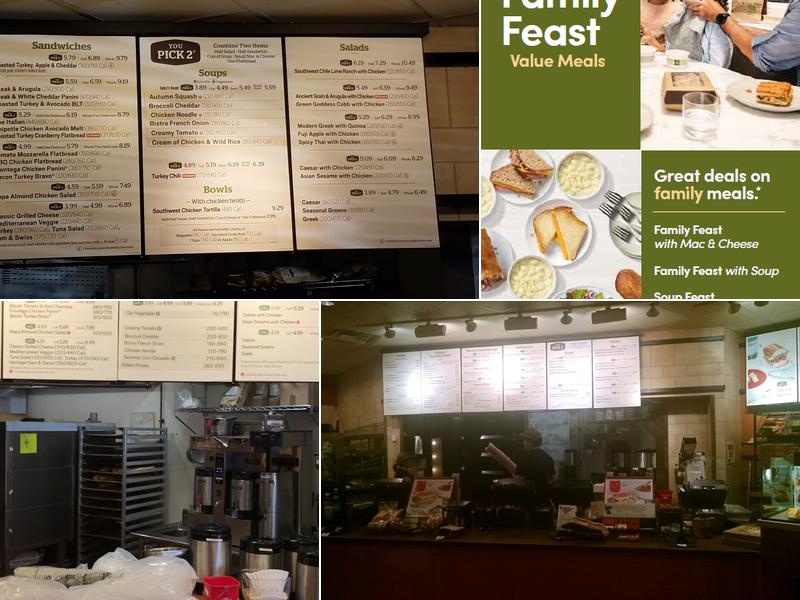 Panera Bread Menu