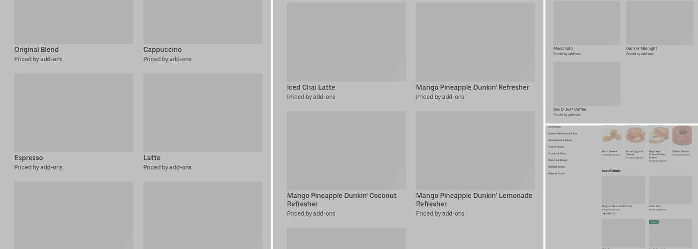 Dunkin' Menu