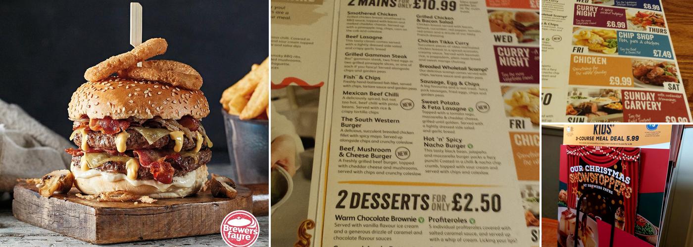 Mains Of Balquharn Brewers Fayre Menu