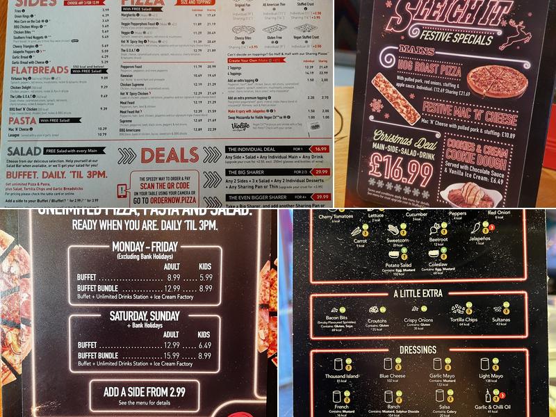 Pizza Hut Restaurants Menu