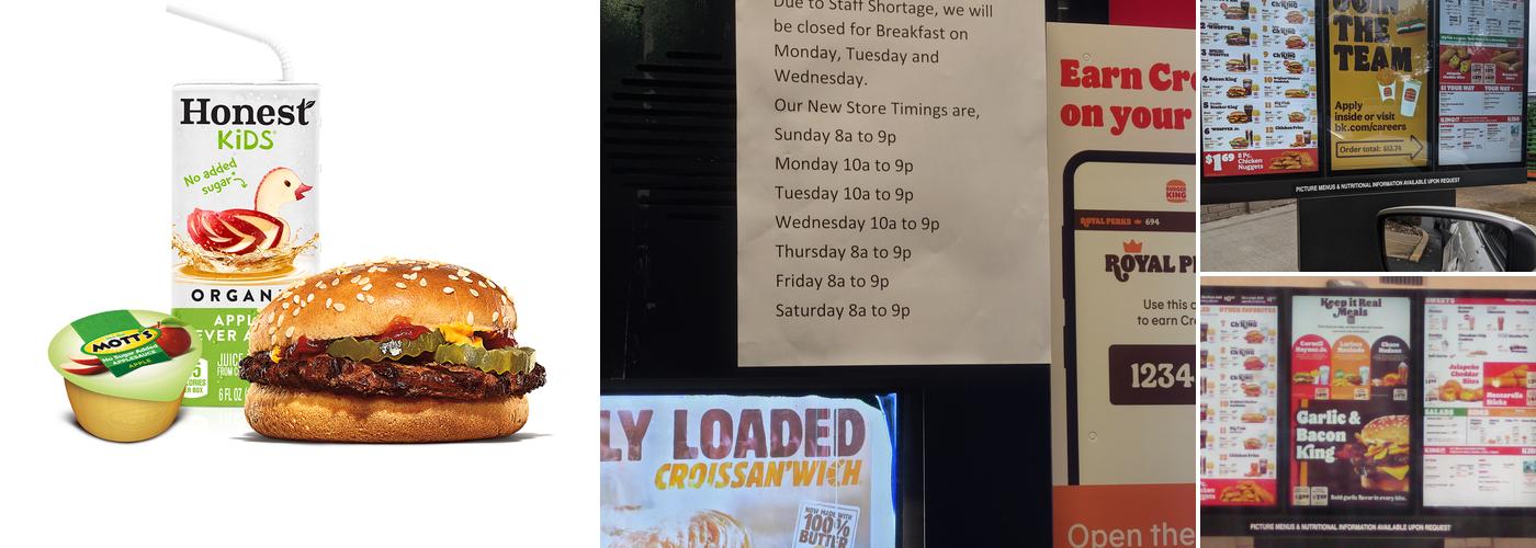 Burger King Menu