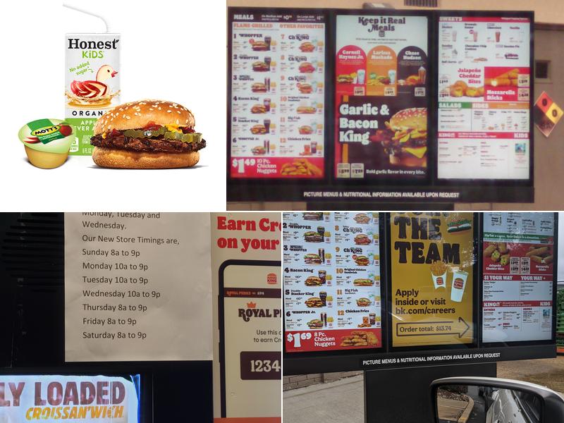 Burger King Menu