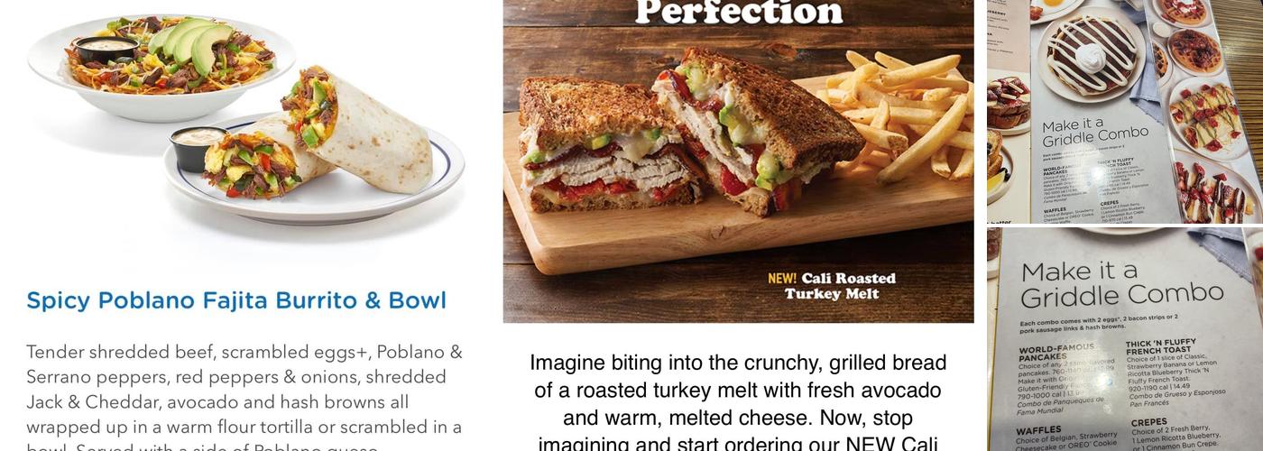 IHOP Menu
