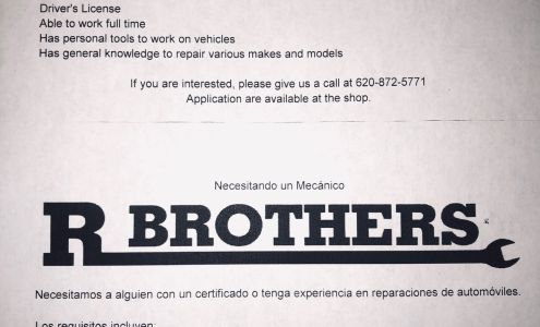 R Brothers Auto Body And Mechanic