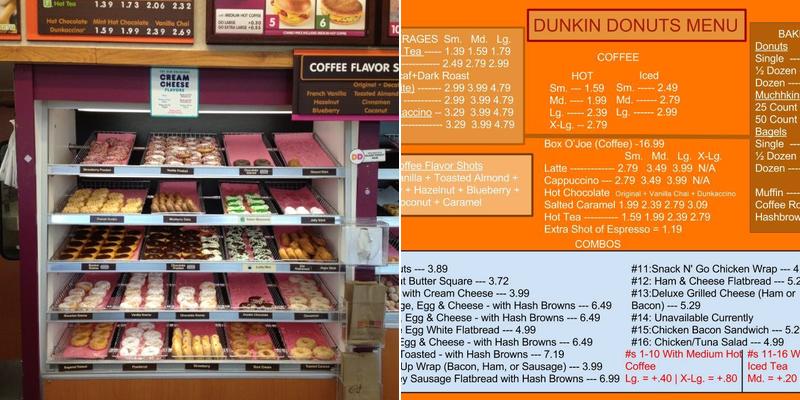 Dunkin' Menu