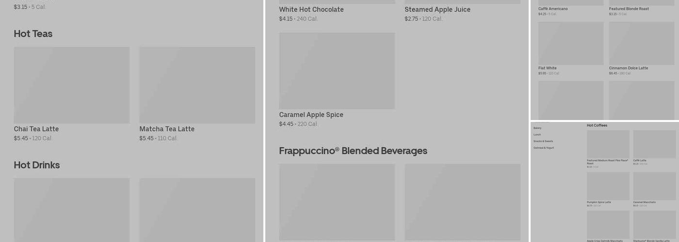 Starbucks Menu