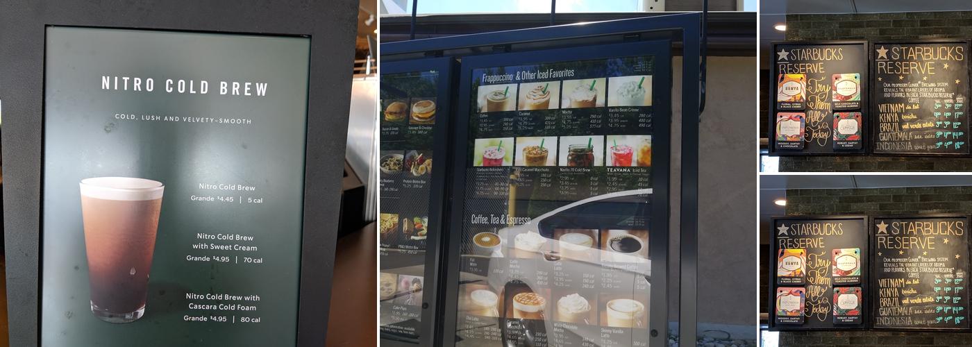 Starbucks Menu